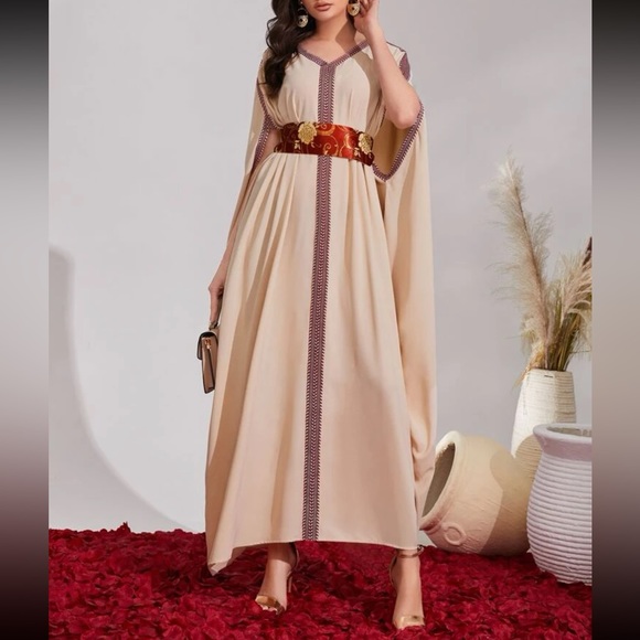 SHEIN manna floral print dolman sleeve kaftan - Picture 3 of 5